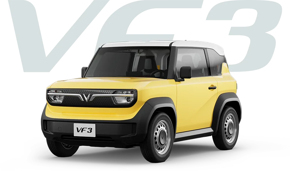 VinFast VF 3 – Giá xe VinFast tại Long An, mua xe trả góp VinFast Long An